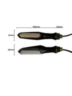 ZESTAW: Statyczne Kierunkowskazy LED + Oporniki (2 szt. + 2 szt.)