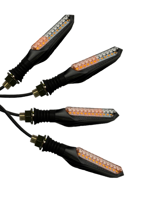 ZESTAW: Dynamiczne Kierunkowskazy LED + Oporniki (2 szt. + 2 szt.)